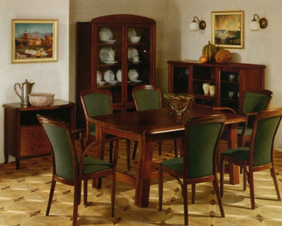 Гостиная «Emil» - тумба под TV, буфет, средний комод, стол раздвижной